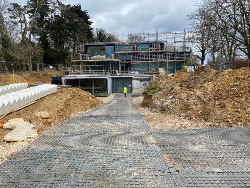 PowerTrax 40, Temporary Trackway Construction